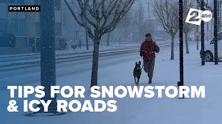 Tips for handling Portland's first snowstorm of the year