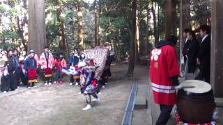 大浦の獅子舞（2014年）その１　神社編