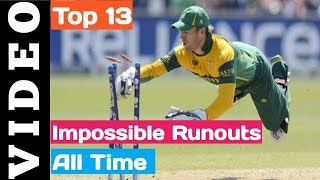 impossible run outs in cricket