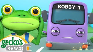 Bobby the Bus' Boo Boo Bump｜Gecko's Garage｜Funny Cartoon For Kids｜Learning Videos For Toddlers