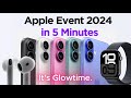 iPhone 16 Launch Event Glowtime in 5 Minutes: Everything Apple Revealed