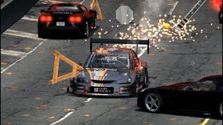 Super Turbo LANCER EVO8 Time Attack vs 10.000 Cops - Final Pursuit in NFS MW