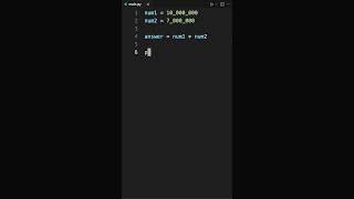 Python Integer Trick!! #python #pythonprogramming #learnpython