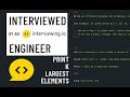 Python interview with an interviewing.io engineer: Print k largest elements