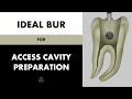 Ideal bur for Access Cavity Preparation