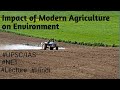 Impact of Modern Agriculture on Environment