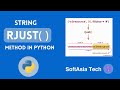 (MM) Mastering Python Strings: Exploring the rjust() Method
