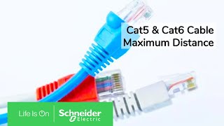 Cat5/Cat5e/Cat6 Ethernet Cable Maximum Distance | Schneider Electric Support