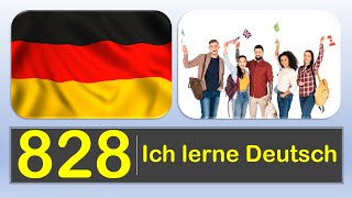 ▶️828▶️ Ich lerne Deutsch mit Texten und Bildern in unterschiedlichen Situationen.