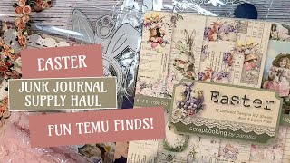 Easter Junk Journal Supply Haul: Fun Temu Finds!