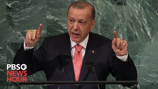 WATCH: Turkish President Recep Tayyip Erdoğan addresses the 2022 United Nations General Assembly