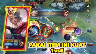 BUILD MELISSA PALING GG 25! SAVAGE? Ah, GAMPANG BANGETTT!! #mlbbidcreator #mobilelegends