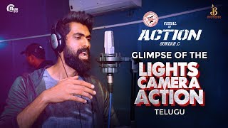 Glimpse Of The Lights Camera Action |Action Telugu |Vishal |Hiphop Tamizha |Rana Daggubati |Sundar.C
