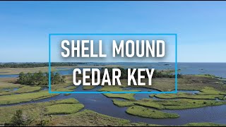 Flying over Beautiful Shell Mound in Cedar Key, Florida | 4K Ultra-High-Definition Drone Video