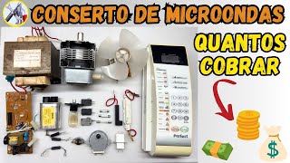 Quantos cobrar pra consertar microondas! Veja as peças mais trocadas e qual o custo na minha região