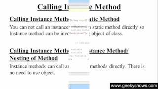 57. Instance Method with Parameter in Java Programming (Hindi)