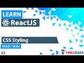 ReactJS CSS Styling of Components Tutorial in Hindi / Urdu
