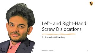Right and Left Hand Screw Dislocation #screw #dislocation #materialscience