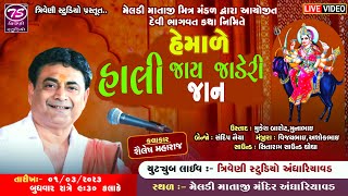 શૈલેષ મહારાજ - હેમાળે હાલી જાય જાડેરી જાન પરણે પારવતી ને શંકર ભગવાન  | અંધારિયાવડ સંતવાણી 2023