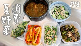 【一人暮らしの簡単すぎる作り置き】頑張り過ぎないのが料理継続のコツ【夏野菜消費】