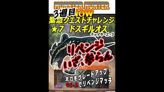 緊急クエスト[2-3]　★7　シビれる強さ　ドスギルオス　リベンジ