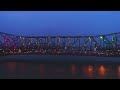 howrah bridge in kolkata an engineering marvel captured by drone.