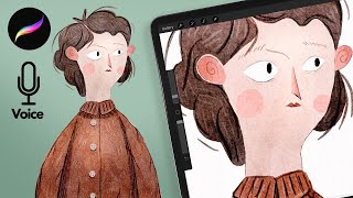 Watercolor People Illustration Tutorial // Taryn Knight Style Watercolor for Procreate
