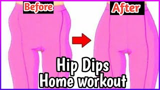 Hips Dips Workout | 10 Min Side Booty Exercises 🍑 At Home Hourglass Challenge | Healthy Treats