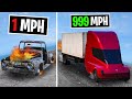 everytime I crash my TRUCK gets FASTER... GTA 5 RP