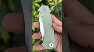 Hinderer Knives Project X - Stonewash - Translucent Green G10 Scale Knife From R1MarketPlace