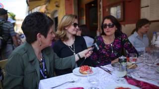 Canonization Extra:  Teresa Tomeo at La Vittoria Ristorante outside Vatican gates