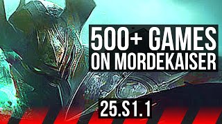 MORDEKAISER vs RUMBLE (TOP) | 500+ games | KR Master | 25.S1.1