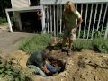 how to pour a concrete deck footing this old house