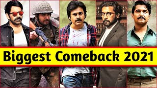 2021 South Indian And Bollywood Actors Biggest Comeback Movies | Suriya, Nani, Siddharth Malhotra