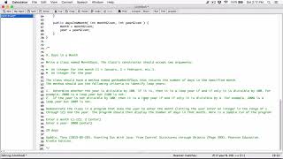 6.9. (Part 2) Days in a Month - Java