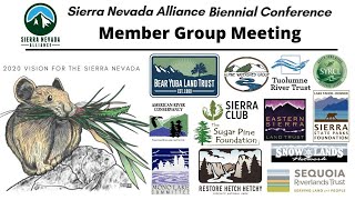 Member Group Meeting | Sierra Nevada Alliance Biennial Conference 2020