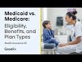 Medicaid vs. Medicare: Eligibility, Benefits, and Types of Plans | Health Insurance 101 | GoodRx