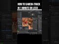 How to Camera Track in Blender in 1 Minute!!!
