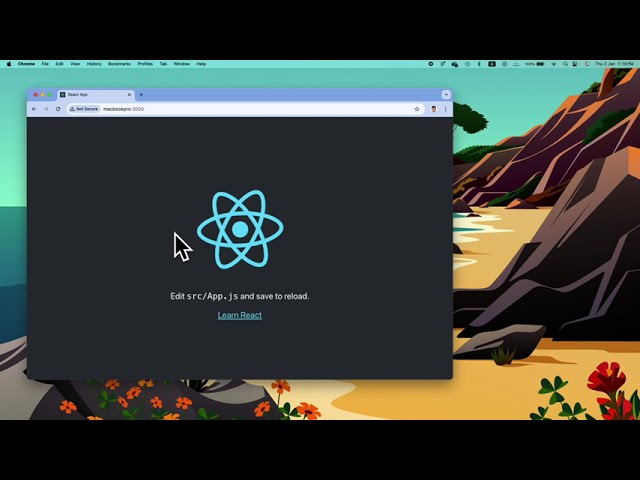 React Web App Development Setting Up Project Template