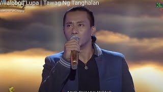 TAWAG NG  TANGHALAN VILLIER VILLALOBO ONE LAST CRY NAPAKAHUSAY MGA LODS