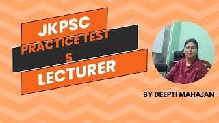 Practice Test 5 | IS-LM Model | Macroeconomics | JKPSC Lecturer | Deepti Mahajan