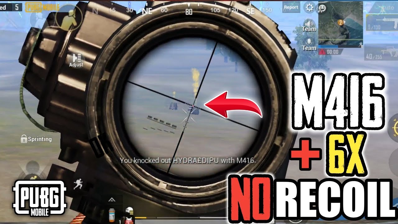 M416 6x No Recoil Pubg Mobile Youtube