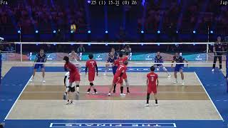 Volleyball Japan vs France - Amazing FULL Match VNL Final