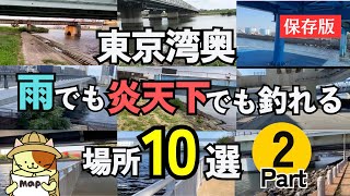 【保存版】東京湾奥で雨でも炎天下でも釣りができる場所10選（パート２）｜東京湾奥を中心に前回から追加で見つけたスポットを一挙紹介！！