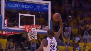 JR Smith Runs Away From Kevin Durant's Dunk