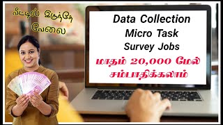 Online Data Collection Work || Home Based Job || No Investment || Typing Job || Monthly 20,000