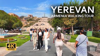 Spectacular walking tour in Yerevan | Yerevan city center and Cascade Complex 2024 4K 60 FPS