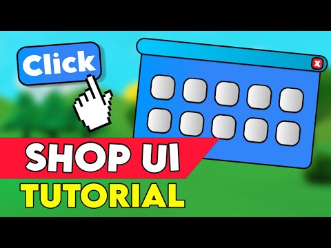 How to create a GUI to open a shop in Roblox Studio tutorial