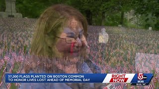 Memorial Day Flag Garden pays tribute to fallen Mass. service members