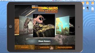 Awesome Walking with Dinosaurs iPad App - Demo & Review